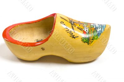 yellow wooden shoes from the netherlands
