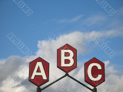 a b c sign
