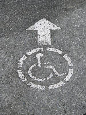 handicap access sign