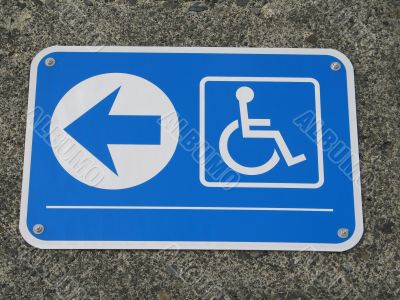 handicap access sign