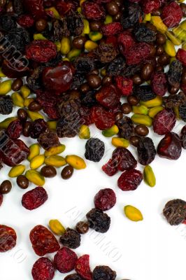dried fruit and pistacios