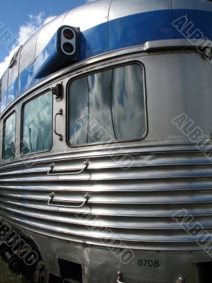 silver passenger train