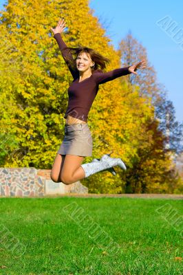 jumping girl