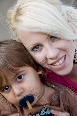 baby boy with a pacifier