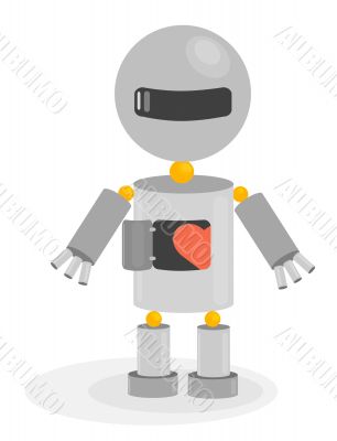 Robot with heart Robot with heart