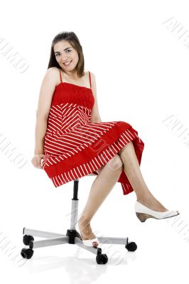 Woman in red Woman in red