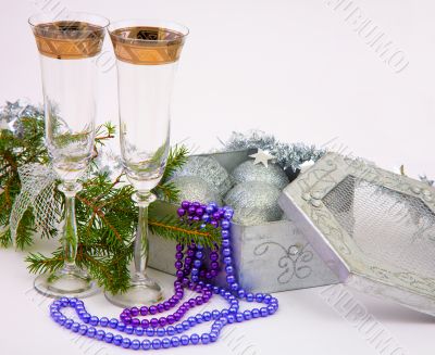 New Year`s still-life