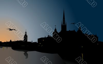 Silhouette of Stockholm