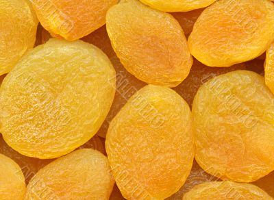 Dried apricots, texture