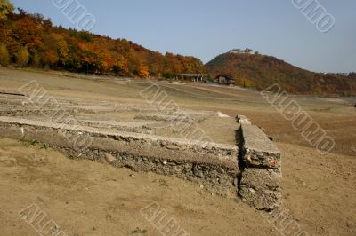 The old cementary of Berich, Edersee, Germany