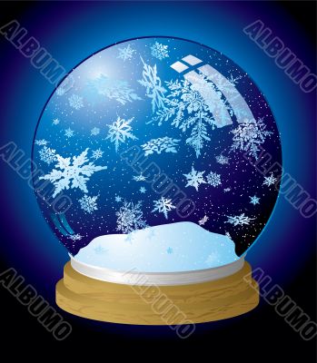 snow globe flake