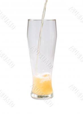 Filling of a glass by beer