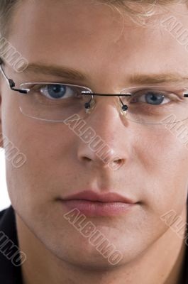 close up of male face