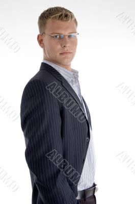side view of businessman