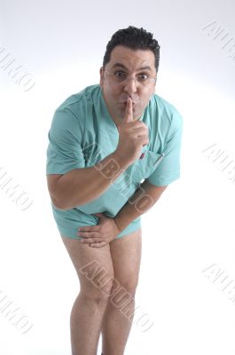 doctor instructing you to keep silent doctor instructing you to keep silent