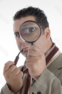 man with cigar in his mouth