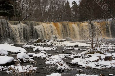 Winter waterfall