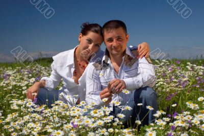 Young happy couple