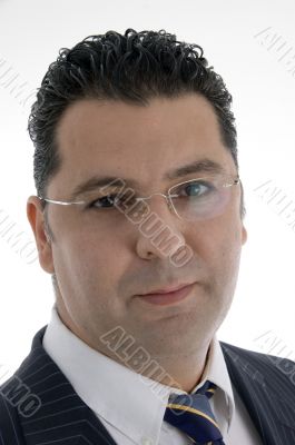 caucasian businessman with eyewear