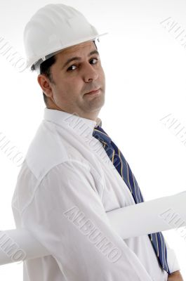 architect with paper