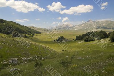 Campo Imperatore at summer Campo Imperatore at summer