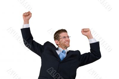excited businessman