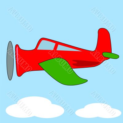 Cartoon airplane