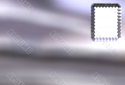 3D Silver Postcard