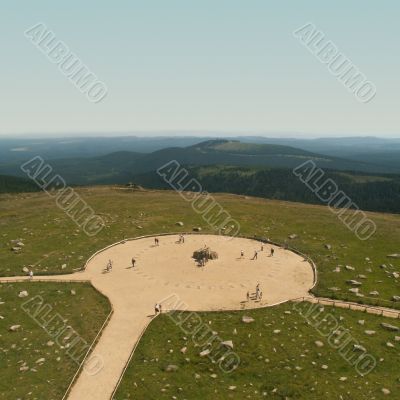 Brocken, highest mountain in northern Germany