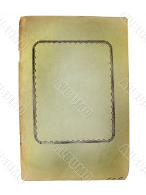 old vintage notebook with empty space for text or image isolated