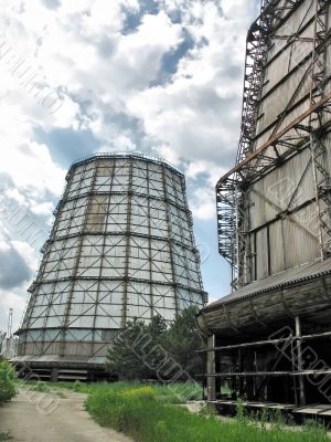 Towers at a electric power plant