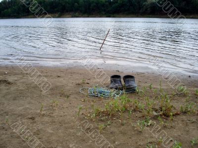 Rubbers near the river