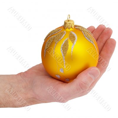 Cristmas tree gold ball