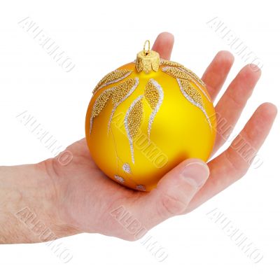 Cristmas tree gold ball