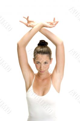 female in dance pose