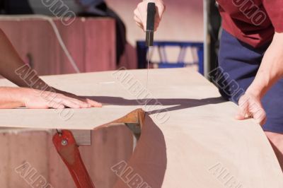 Sawing Wood