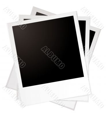 plain polaroid pile