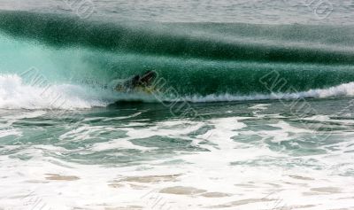 Surfer Inside a Wave Surfer Inside a Wave