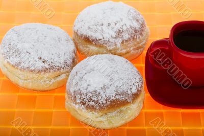 Doughnut and coffee Doughnut and coffee