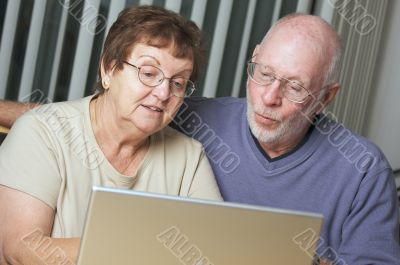 Senior Adults on Laptop Computer