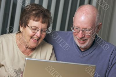 Senior Adults on Laptop Computer