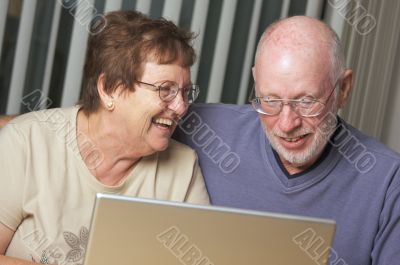 Senior Adults on Laptop Computer