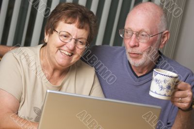 Senior Adults on Laptop Computer