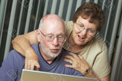 Senior Adults on Laptop Computer