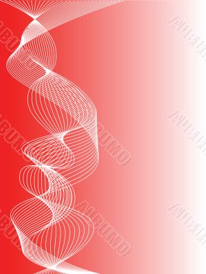 Abstract red and white background