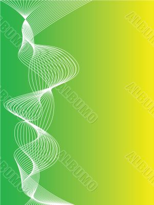 Abstract green and yellow background