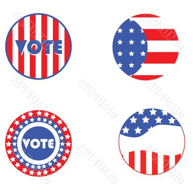 USA election buttons