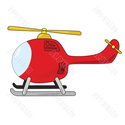 Cartoon helicopter