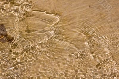 Water in the mountain river
