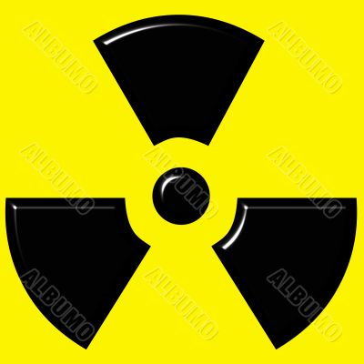 3D Radioactive Sign